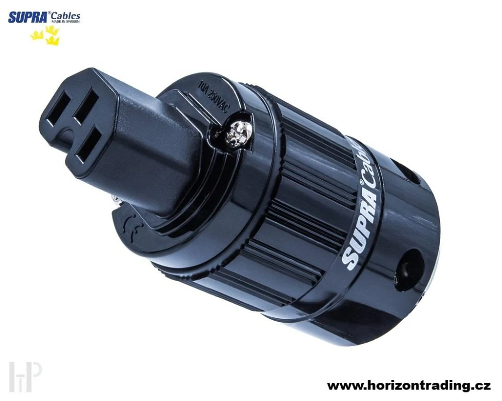 SUPRA MAINS PLUG C-15 RH-IEC Black