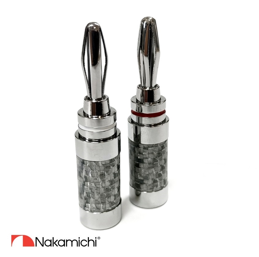 Nakamichi - Banana Plugs N04073 - Rhodium