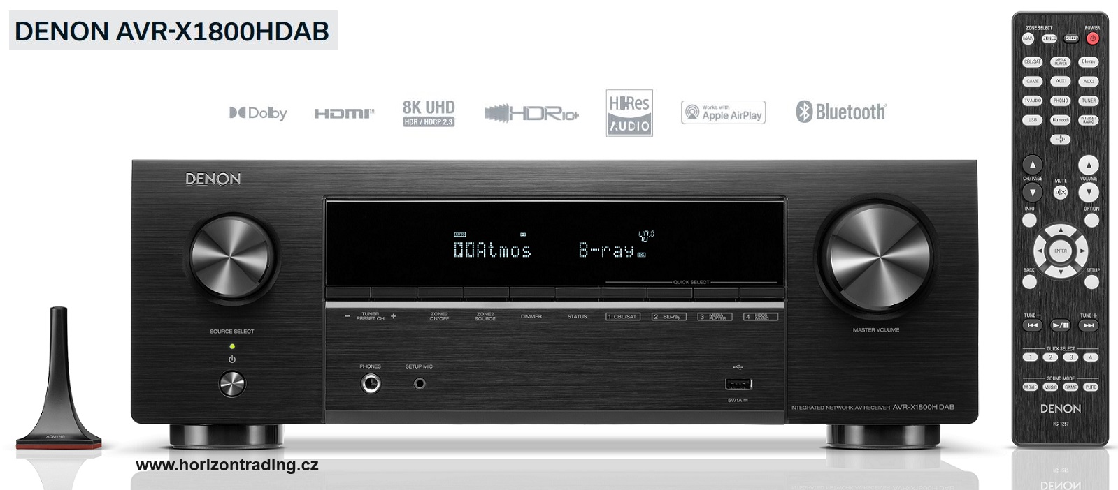 Denon AVR-X1800H DAB Black
