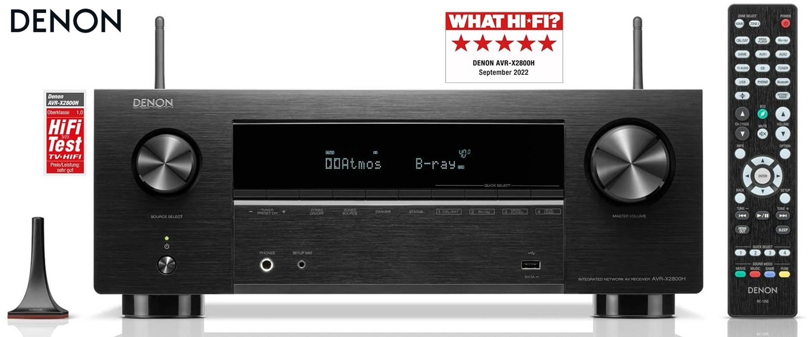 Denon AVR-X2800H Black 