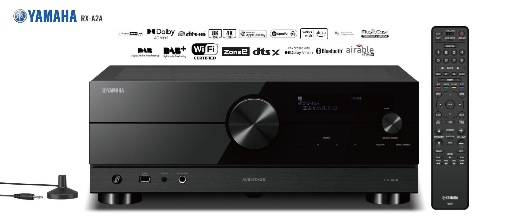 Yamaha RX-A2A Black + SUPRA LoRad 2.5 SPC CS-EU v délce 1,0m