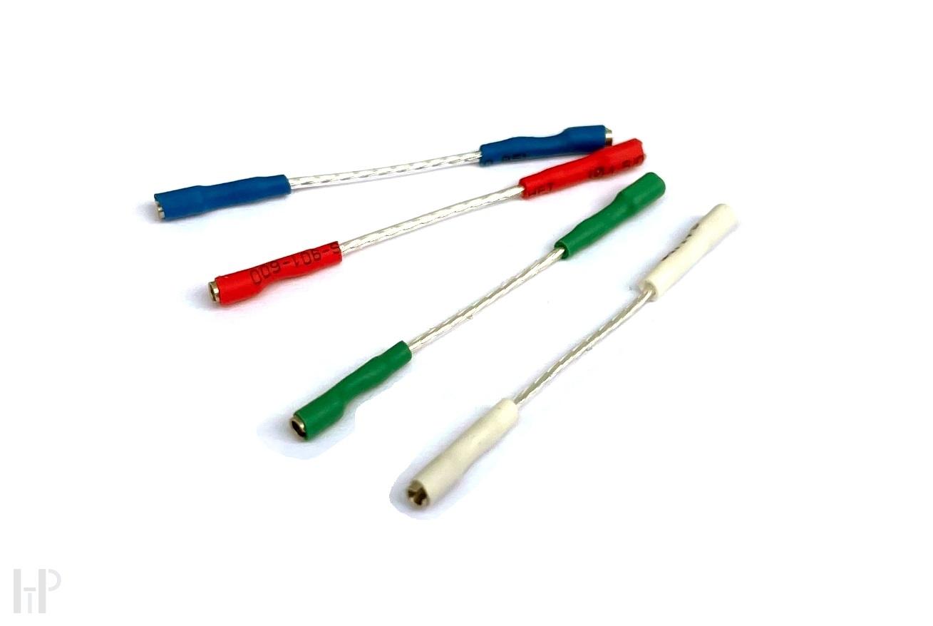 ELEKTRONIKA PRAHA - SILVER PHONO LEADS