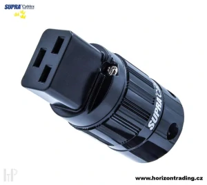 SUPRA MAINS PLUG C-19 RH-IEC Black