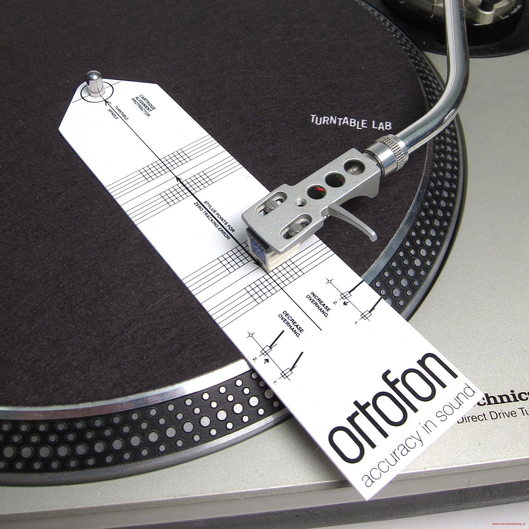 Ortofon Cartridge alignment tool - šablona