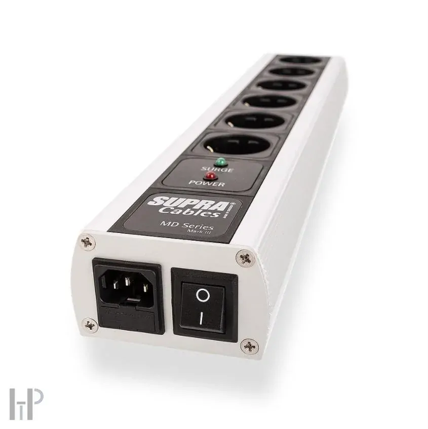 SUPRA MAINS BLOCK MD06-EU/SP SWITCH + SUPRA LoRad 2.5 CS-EU 1,0m