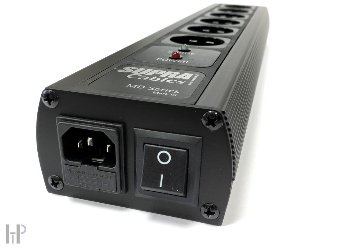 SUPRA MAINS BLOCK MD06-EU/SP SWITCH SPC BLACK - Silver Edition