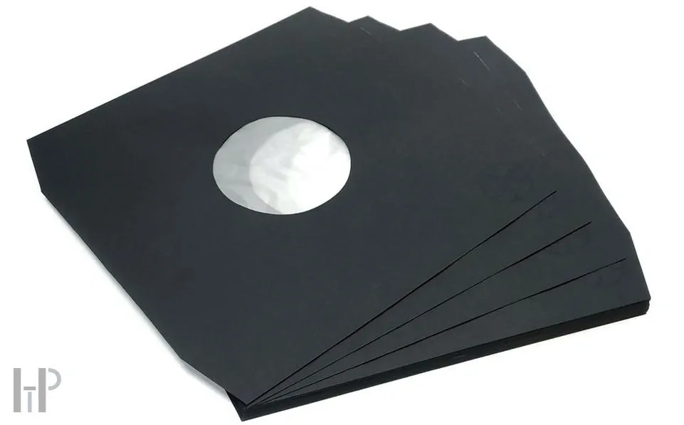 TESLA 12" LP Inner Sleeves black 80g angled - 10ks