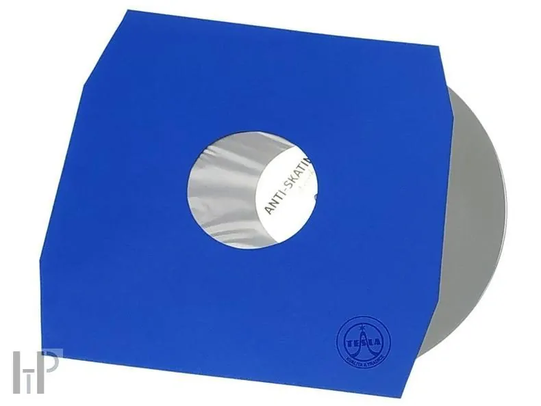 TESLA 12" LP Inner Sleeves blue 80g angled - 10 ks