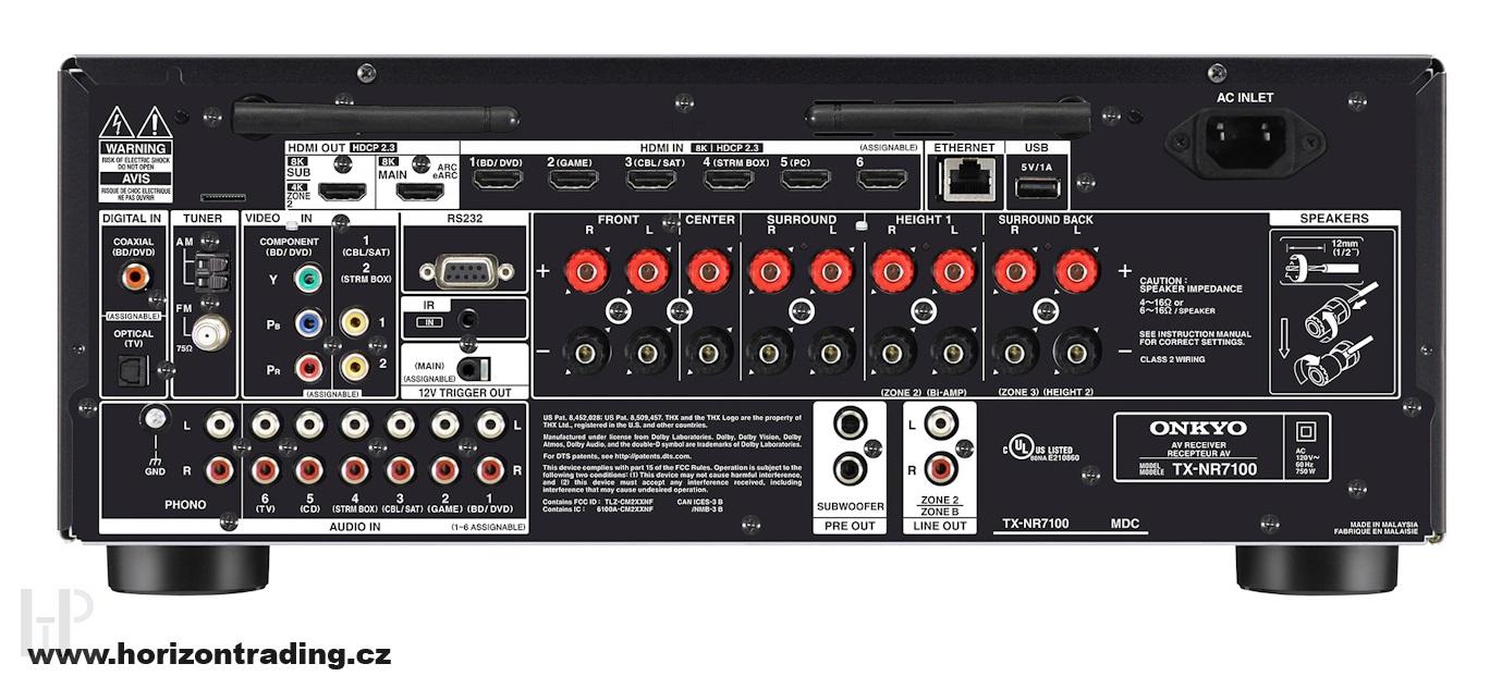 Onkyo TX-NR7100 Black + SUPRA LoRad 2.5 SPC CS-EU v délce 1,0m