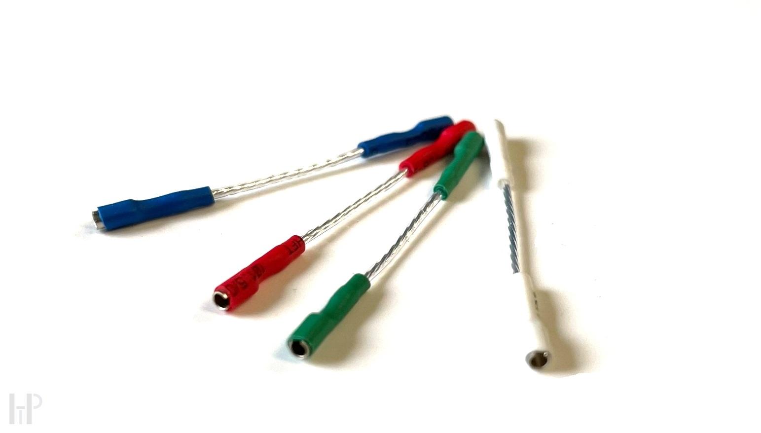 ELEKTRONIKA PRAHA - SILVER PHONO LEADS