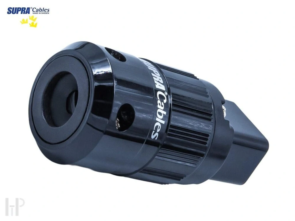 SUPRA MAINS PLUG C-19 RH-IEC Black