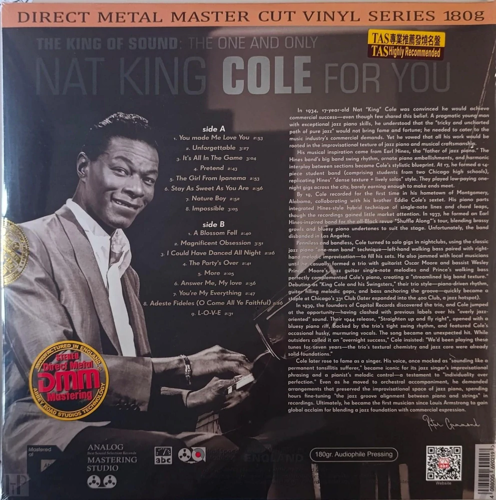 ABC Records - Nat King Cole - For You