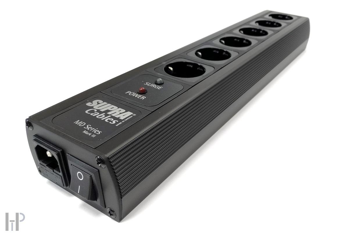 SUPRA MAINS BLOCK MD06-EU/SP SWITCH SPC BLACK - Silver Edition