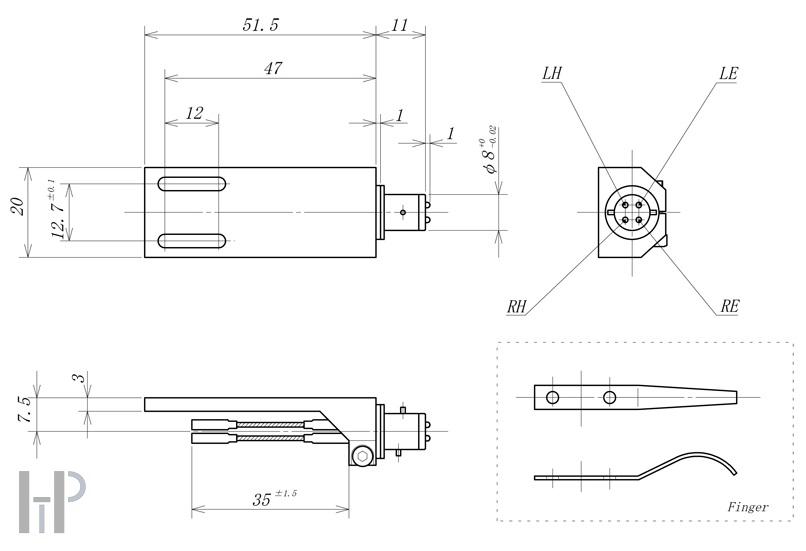 Jelco  HEADSHELL HS-20 BR