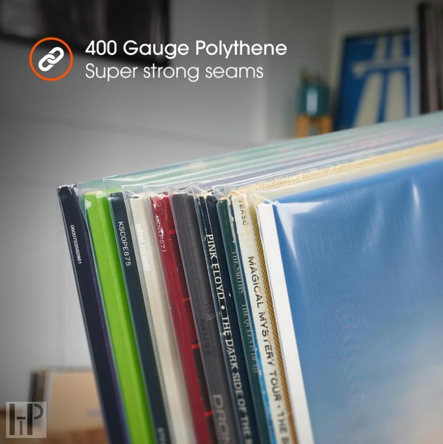 Spincare DENSITY 7 Inch 400g Polythene Outer Vinyl Record Sleeves - 50 ks