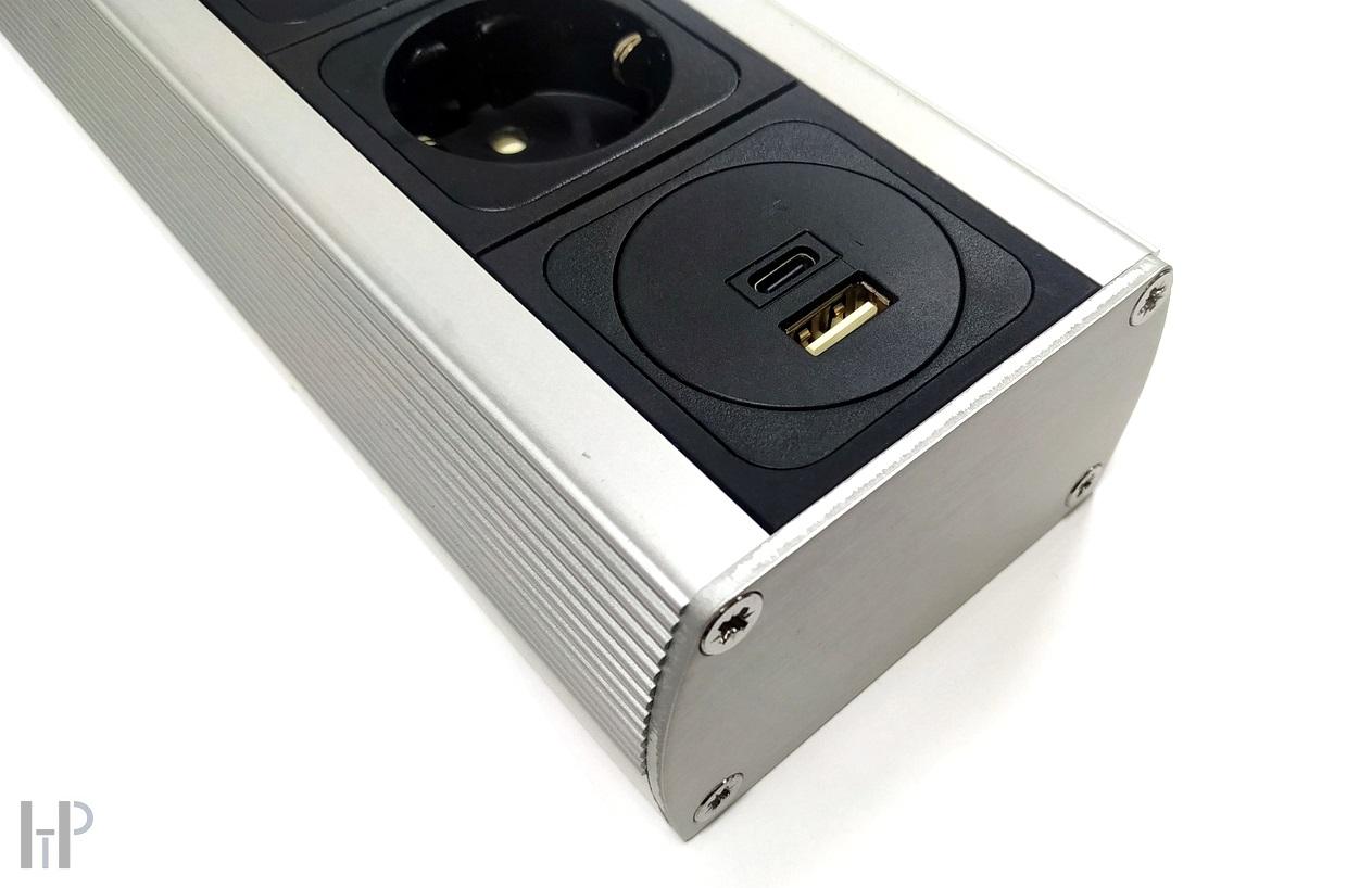 SUPRA MAINS BLOCK MD06-EU with USB A/C SWITCH