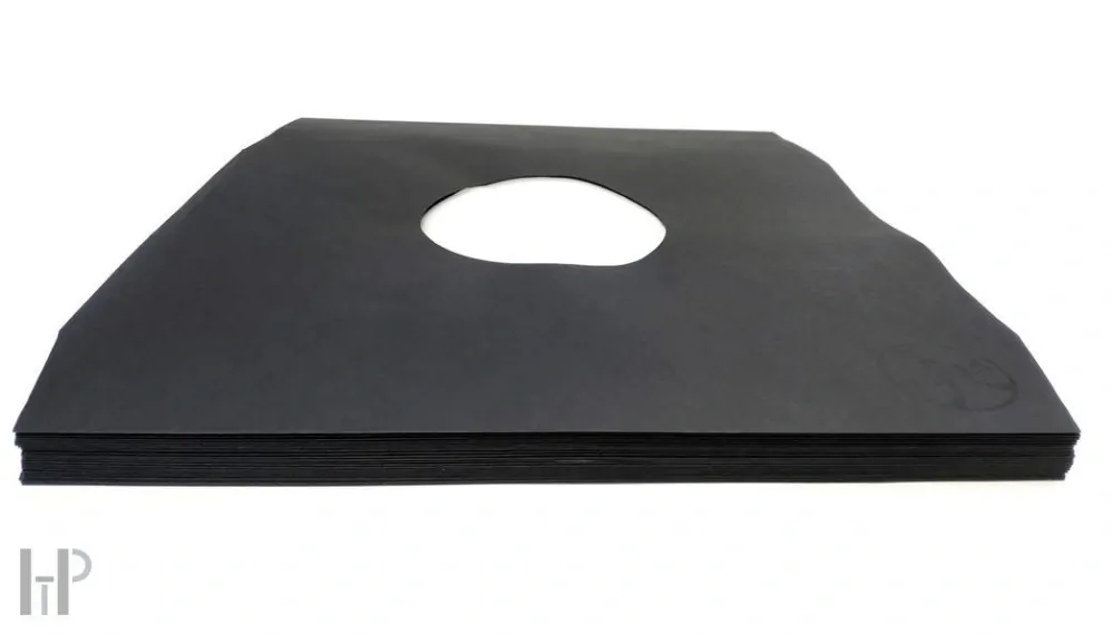 TESLA 12" LP Inner Sleeves black 80g angled - 10ks