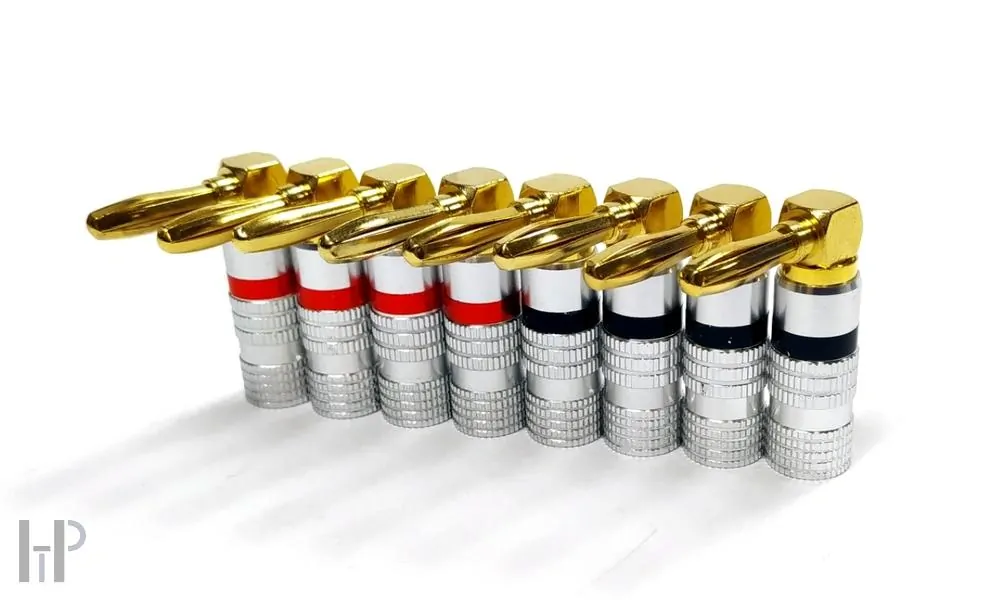 TESLA Speaker Banana Plugs Angle