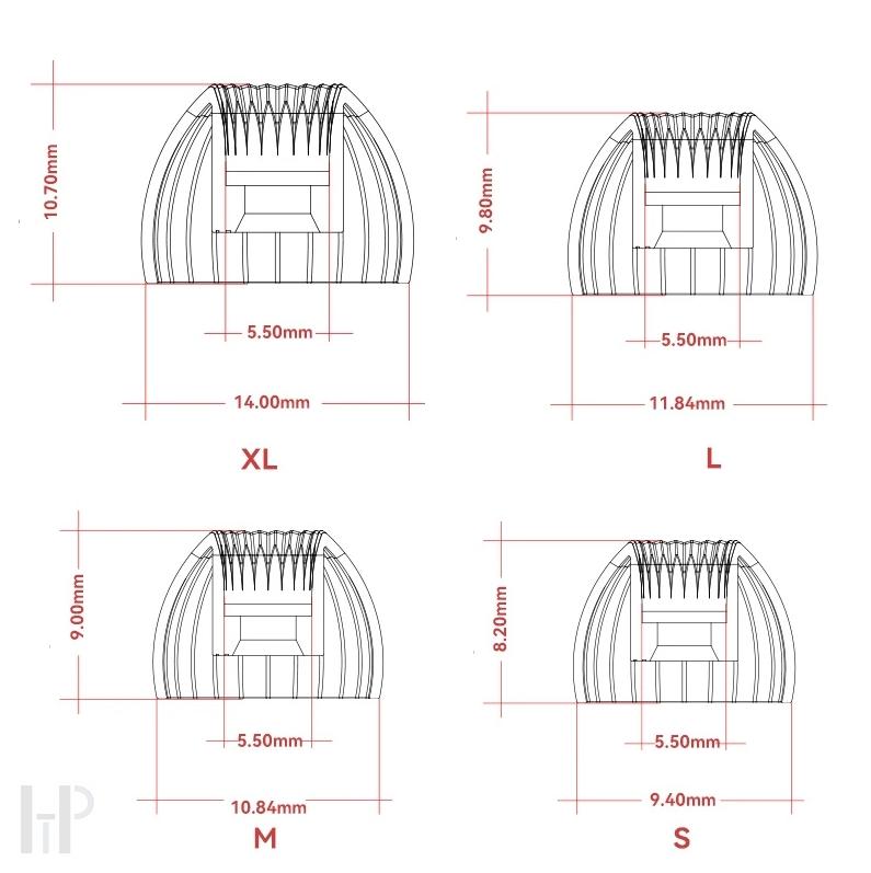 MOONDROP SPRING TIPS Silicone Eartips