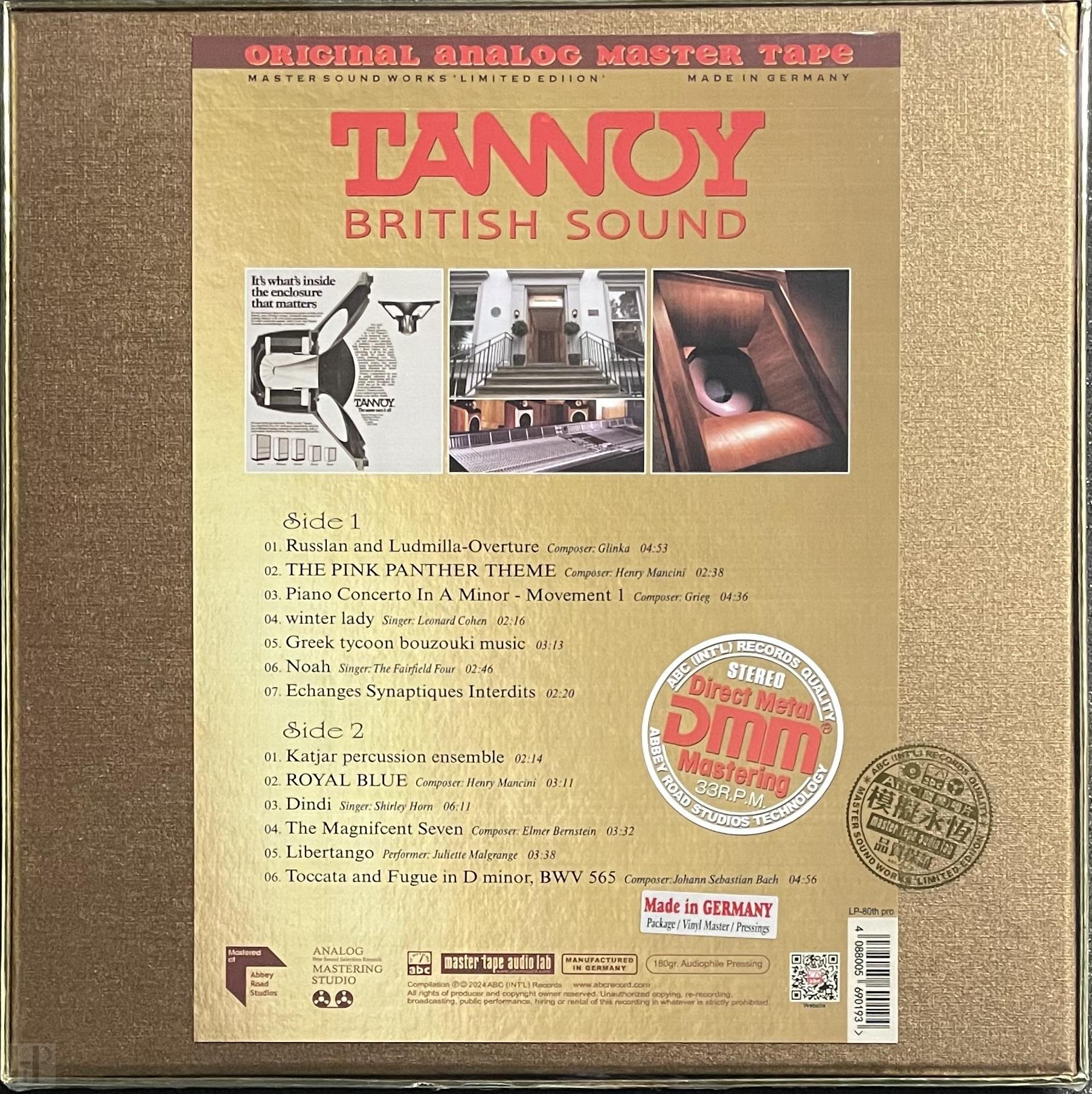 ABC Records - Tannoy BRITISH SOUND STEREO TEST RECORD 80th LIVE