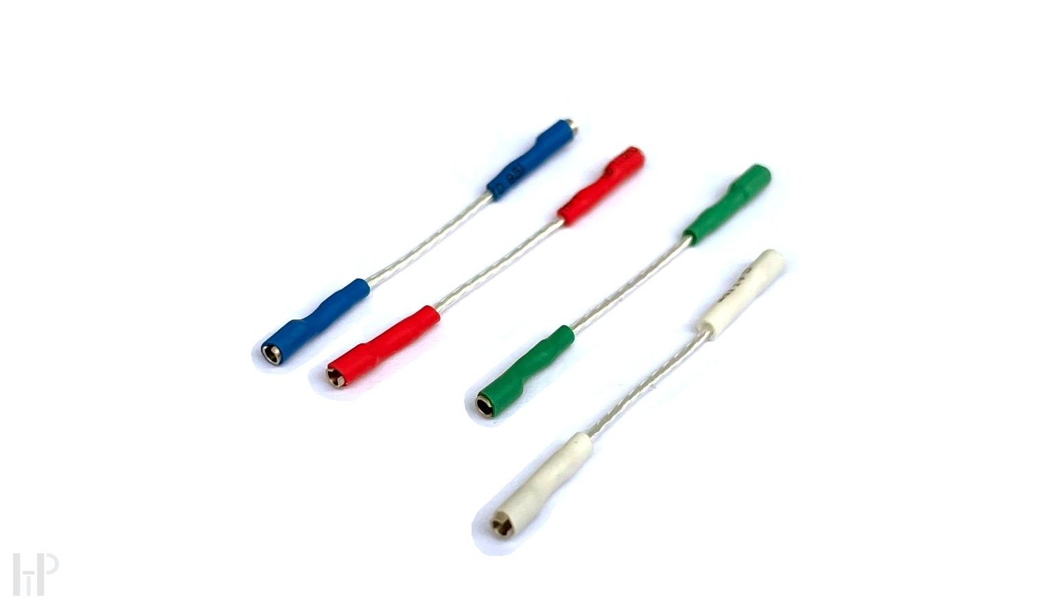 ELEKTRONIKA PRAHA - SILVER PHONO LEADS