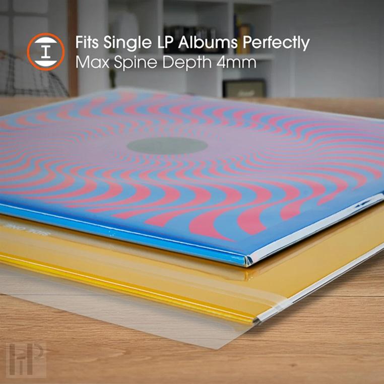 Spincare CLARITY 12 Inch SINGLE LP Resealable Outer Record Sleeves