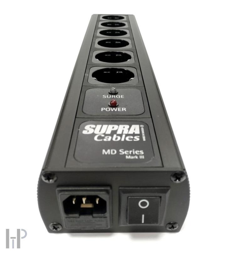 SUPRA MAINS BLOCK MD06-EU/SP SWITCH SPC BLACK - Silver Edition