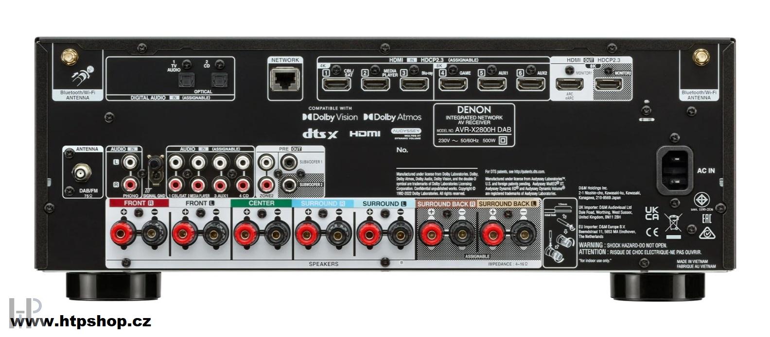 Denon AVR-X2800H DAB Black