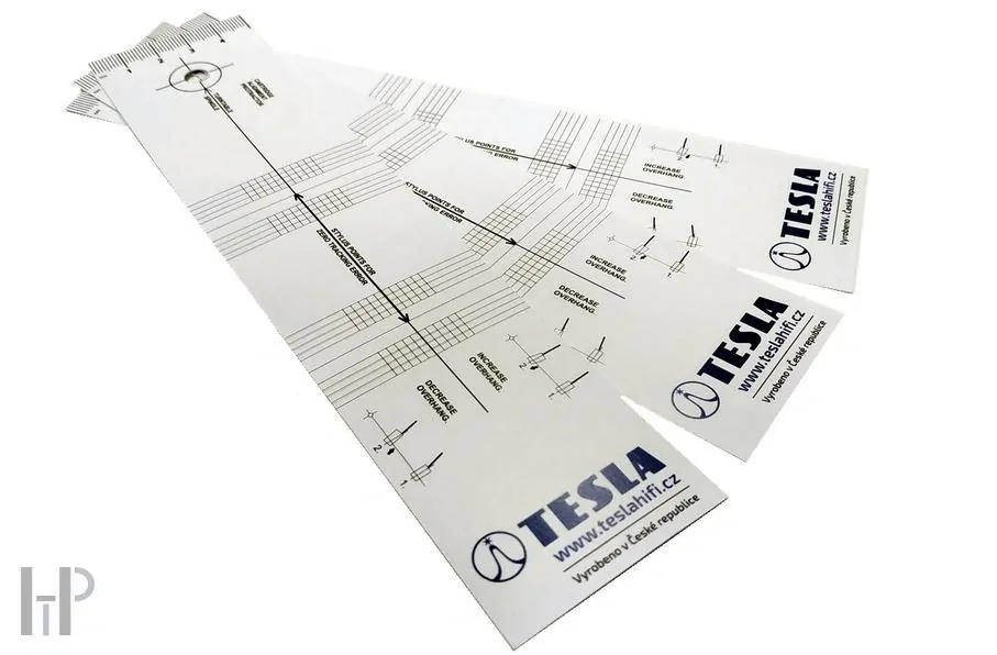 TESLA Cartridge and VTA Alignment Protractor 2v1