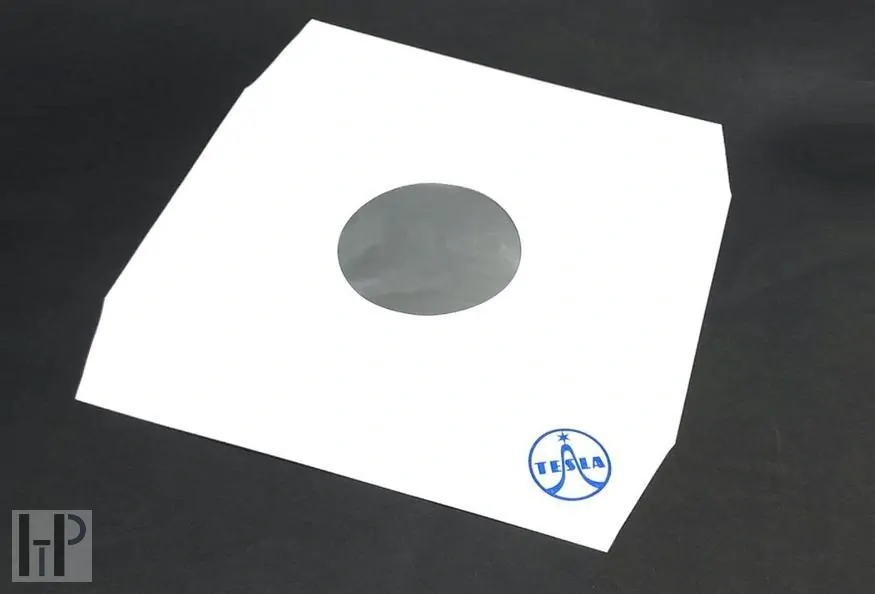 TESLA 12" LP Inner Sleeves white 90g angled - 10ks