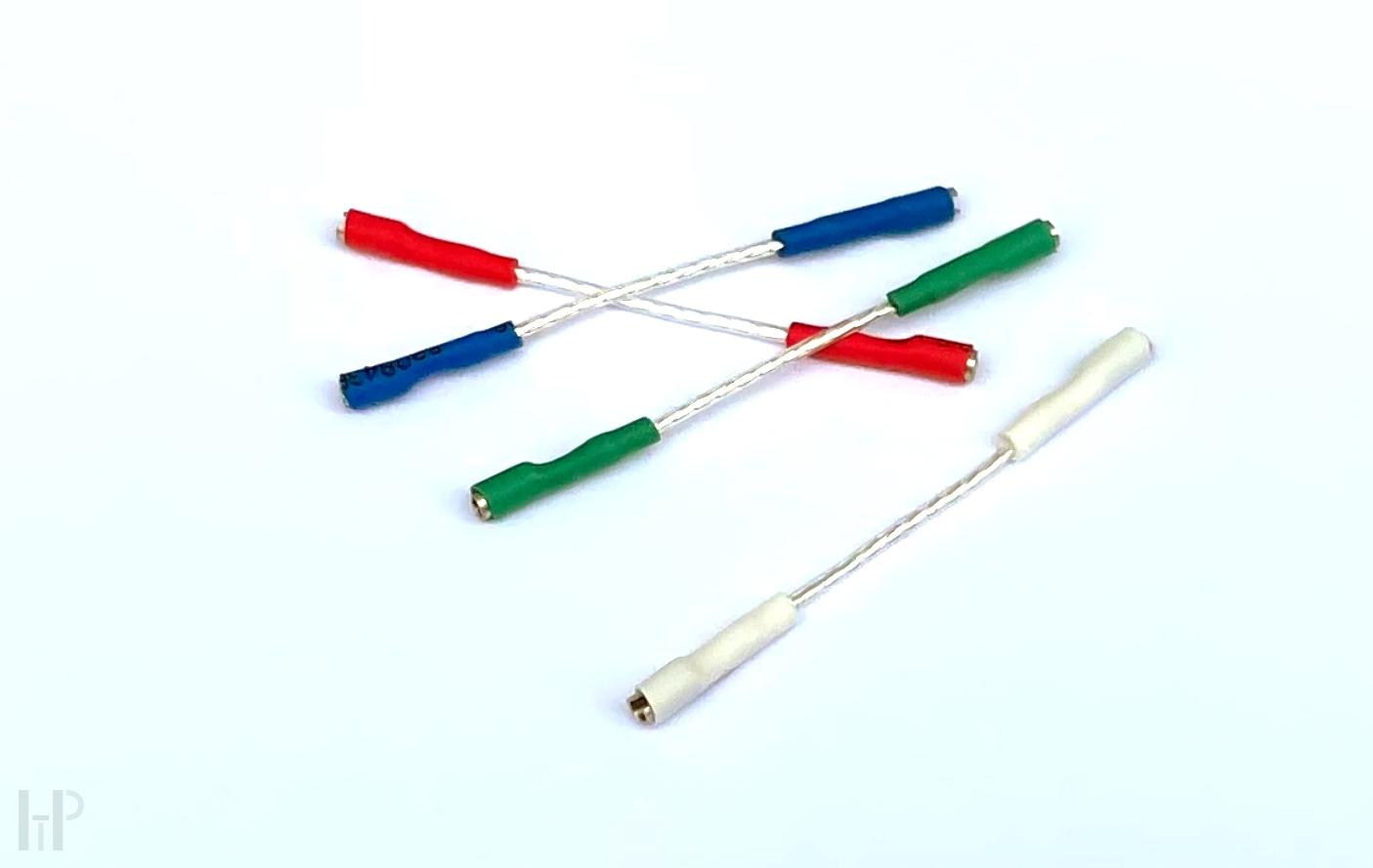 ELEKTRONIKA PRAHA - SILVER PHONO LEADS