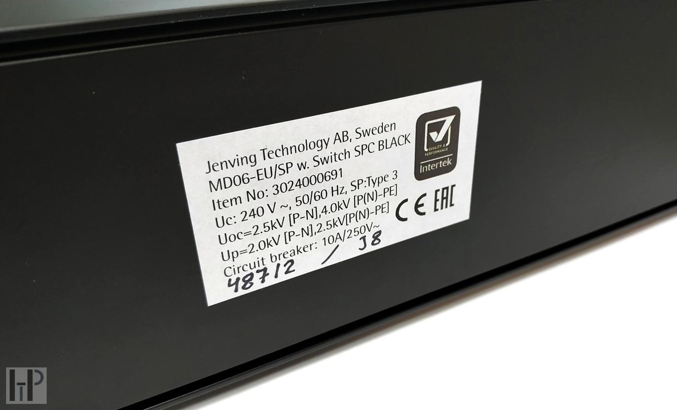 SUPRA MAINS BLOCK MD06-EU/SP SWITCH SPC BLACK - Silver Edition