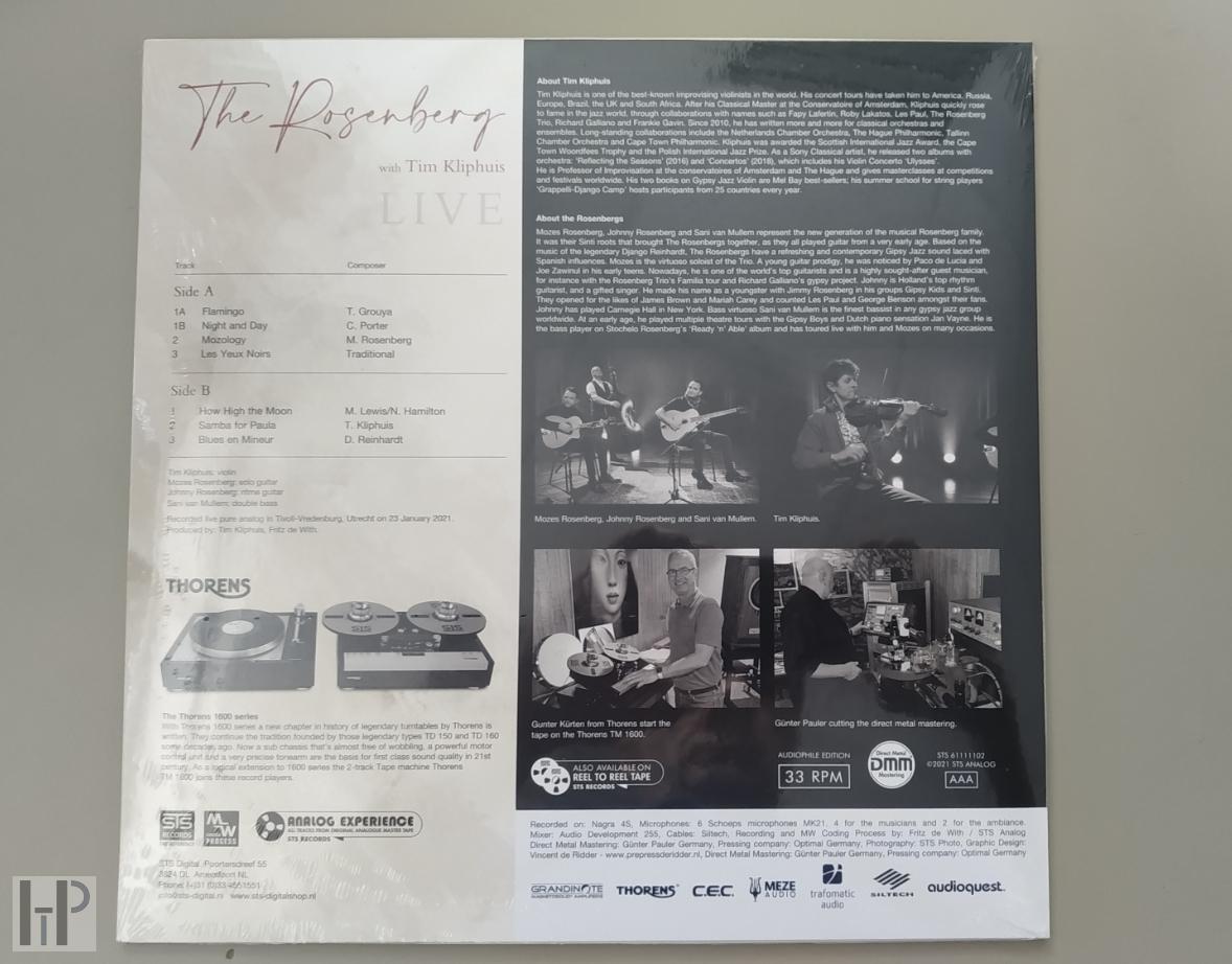 STS Digital - THE ROSENBERGS AND TIM KLIPHUIS LIVE