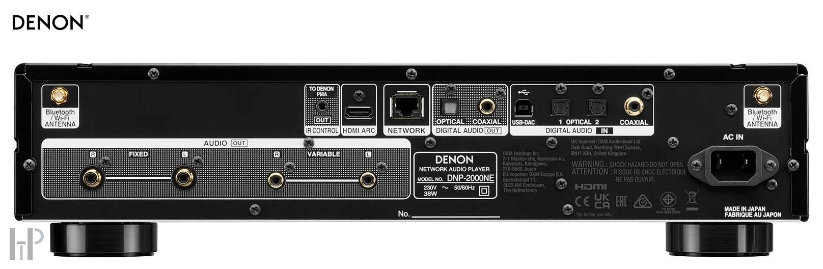 Denon DNP-2000NE Black + SUPRA LoRad 2.5 CS-EU v délce 1,0m