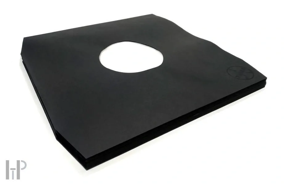 TESLA 12" LP Inner Sleeves black 80g angled - 10ks
