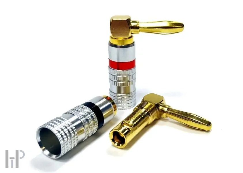 TESLA Speaker Banana Plugs Angle