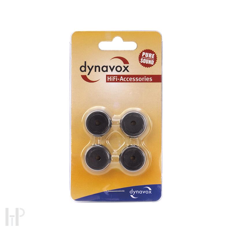 Dynavox Aluminium Mini Feets Black - vroubkované