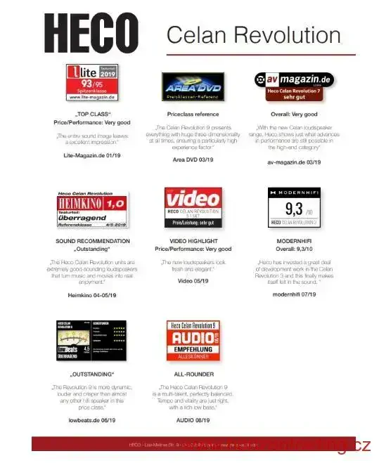 Heco Celan Revolution 7 White Satin