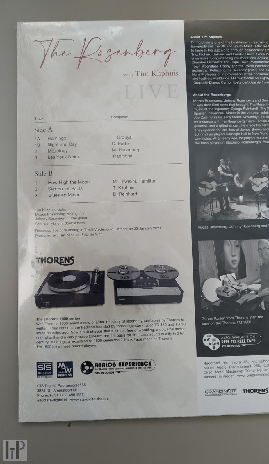 STS Digital - THE ROSENBERGS AND TIM KLIPHUIS LIVE