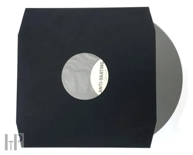 TESLA 12" LP Inner Sleeves black 80g angled - 10ks